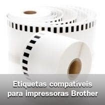 Etiqueta Compatível p/ Impressora Brother